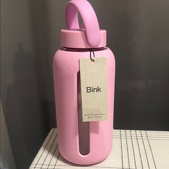 Pink Glass Water Bottle - Picture 1 of 1